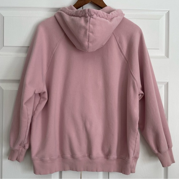 AEO Oversized Full Zip Hoodie Sweatshirt Blush Pink XS/Small - Picture 7 of 13